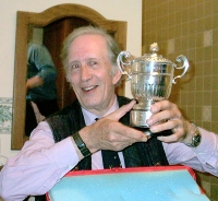Freddie with the John Maude Trophy